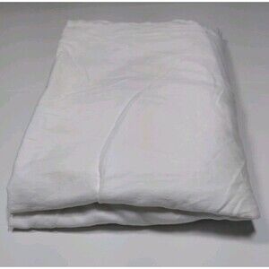 Lauren Ralph Lauren Soft Queen Sized Cotton White 1 Flat Sheet ONLY